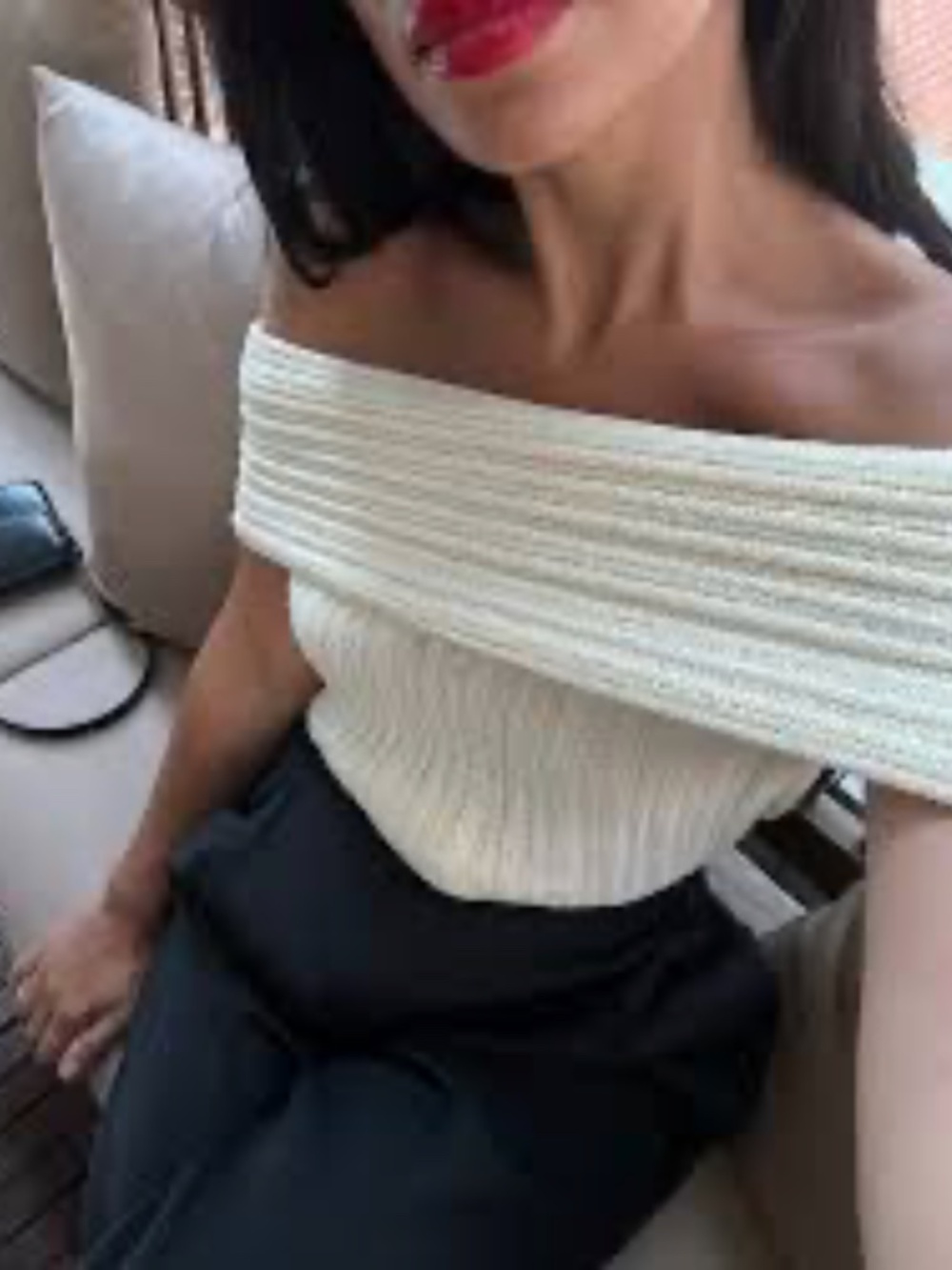 The Room Antwerp Knitted Top Cream